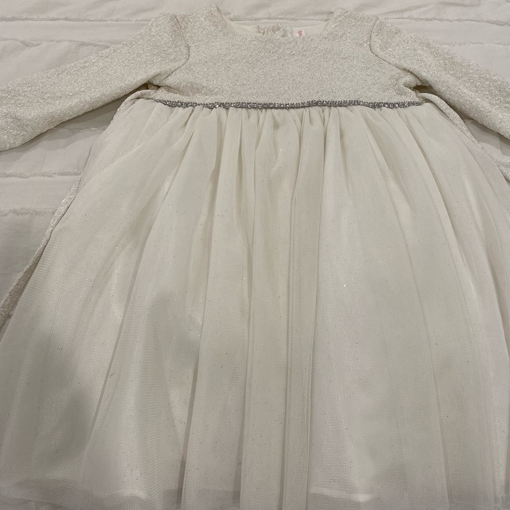 White Long Sleeve Dress